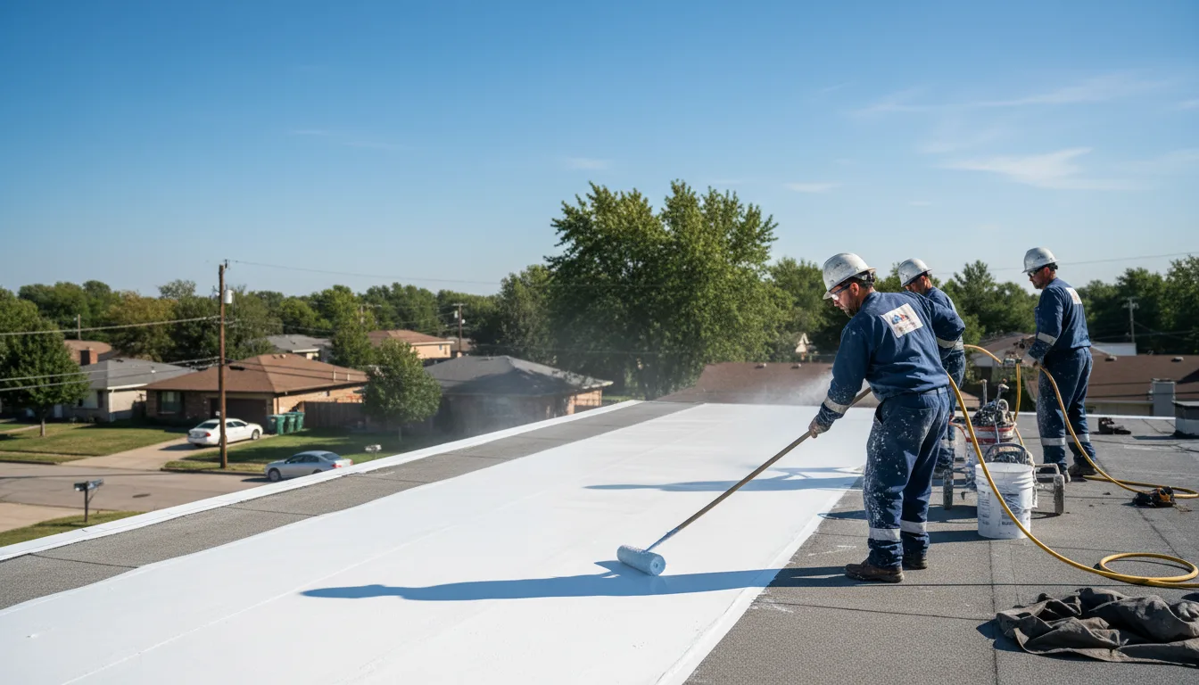 Commercial roof coating in Highspire, PA near me